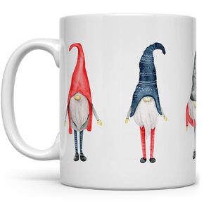 Winter Holiday Cozy Hygge Gnome Christmas Coffee Tea Hot Chocolate Mug, Gift for Her Mom Friend (11oz)