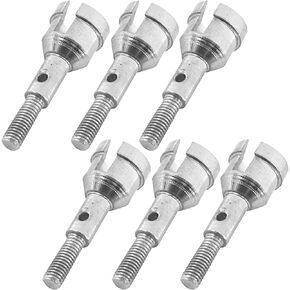 6Pack ShareGoo Metal Wheel Stub Axle Shafts Adapter Drive Axle Hub Cup Compatible with Wltoys A959 A969 A979 K929 1/18 RC Car Buggy Truck Hop-Up Parts
