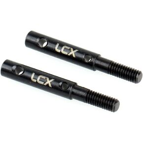 LCX Racing 1/10th RC Crawler Car Heavy Duty Hardened Steel Portal Stub Axle Drive Shaft for RC Car Axial SCX10 III AXI03007 Capra UTB10，Upgrades Parts Accessories