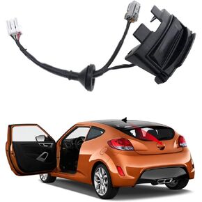 81260-2V010, Outside HDL Lock Assy - T Lid for Hyundai Veloster with Camera 1.6L V4 Engine 2012-2017, Tailgate Rear Hatch Handle Release Button Switch