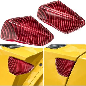 Carbon Fiber Door Handle Bowl Cup Scratch Protector Cover Trim for Chevrolet Corvette C7 Z06 Z51 ZR1 Stingray Grand Sport 2014 2015 2016 2017 2018 2019 Exterior Accessories Decoration (Black 2PCS)