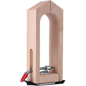 Leather Pony Wood Leather Craft Hand Stitching Pony Table Lacing Desktop Sewing for DIY Hand Stitching Leathercraft Tools Leather Tools