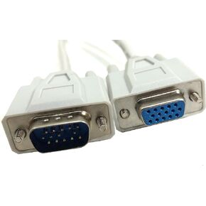 Inc. 6 feet HD15 Male to Female VGA 1024 x 768 Extension Cable (M05-110)