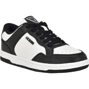 Guess Women's RUBINN Sneaker, Black/White 001, 7