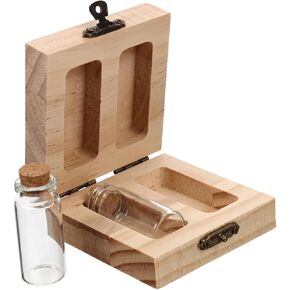 runrotoo صندوق Lanugo الحفاظ على الحبل السري الطفل تذكار زجاجات الأطفال حديثي الولادة شعر الحيوان تذكار تخزين شعر الجنين لحديثي الولادة زهور خشبية فتاة طفل صغير in Kuwait