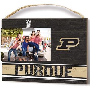 KH Sports Fan Purdue Boilermakers Clip It Team Colore Logo Photo Frame, Multi
