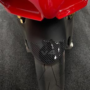 Resin Bike Motorcycle 3D Stickers Compatible with Ducati Panigale V4 and V4S 2018-2022. Front Fender Protection from Impact and Scratches. Resin Sticker - Made in Italy