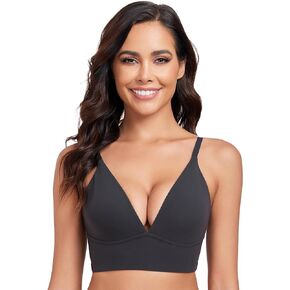 Bras for Women Comfort Wireless Bra Low Back Adjustable Bralette Seamless Sport Bra for Women