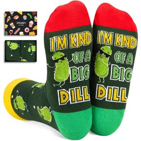 Zmart Funny Socks For Men Women, Pickle Gag Gifts Pickle Socks, I'M Kind Of A Big Dill