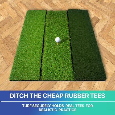 سجادات الجولف ComfyGoods القابلة للطي Tri-Turf XL للتمرين في الهواء الطلق، كبيرة 24 بوصة × 24 بوصة لحصيرة ممارسة الدعم المطاطية شديدة التحمل مثالية للتدريب الداخلي والخارجي in Saudi Arabia