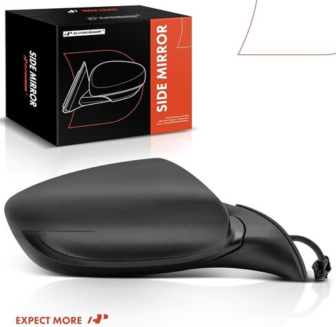 مرآة باب كهربائية جانبية للركاب من A-Premium - متوافقة مع Kia Forte 2014-2016، Forte5 2014-2016 - مرآة رؤية خلفية خارجية قابلة للطي يدويًا ساخنة - استبدال # 87620A7200 in Kuwait