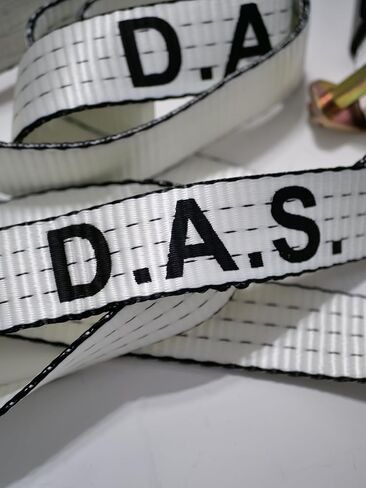 D.A.S. Car Hauler Straps - 3333lb Load Limit, Set of 4 Wheel Tie Down Straps for Car, Truck, and UTV Transport, Secure Car Tie Dow, Three Cleat Design | Yellow Color in Saudi Arabia