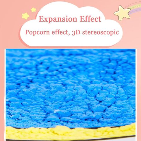Magic Puffy Pens,DIY Bubble Popcorn Drawing Pens,Color Paint Pen Set of 6 Neon Colors,Puffy Bubble Pen 3D Art Safe Pen for Kids Birthday Christmas Gift(2 PACK) in Kuwait