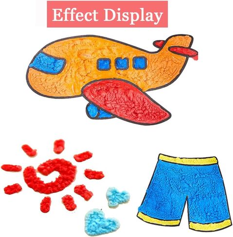 Magic Puffy Pens,DIY Bubble Popcorn Drawing Pens,Color Paint Pen Set of 6 Neon Colors,Puffy Bubble Pen 3D Art Safe Pen for Kids Birthday Christmas Gift(2 PACK) in Kuwait