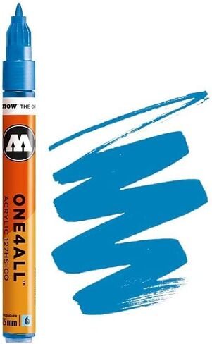 MOLOTOW ONE4ALL Acrylic Paint Marker, 2mm, Metallic Silver, 1 Each (127.305) in Saudi Arabia