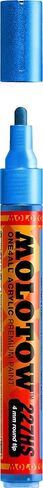 MOLOTOW ONE4ALL Acrylic Paint Marker, 2mm, Metallic Silver, 1 Each (127.305) in Saudi Arabia