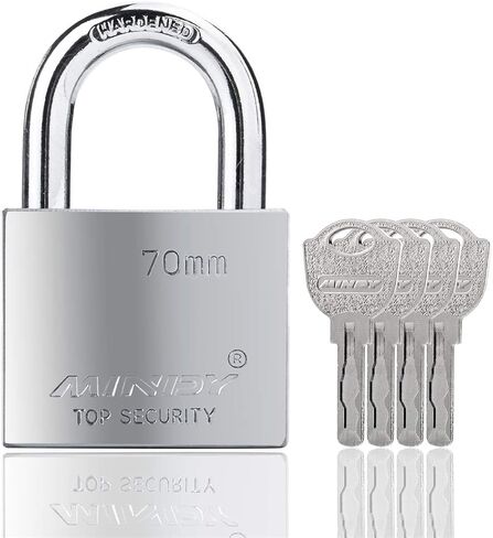 70mm Heavy Duty Lock Warehouse Waterproof Keyed Padlock High Security Padlock with 4 Keys in Kuwait