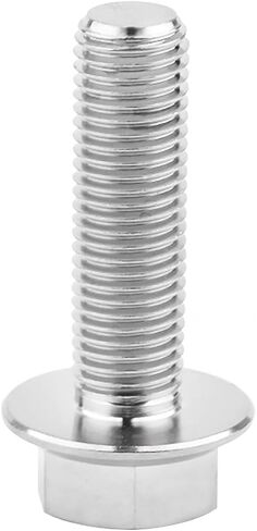 Wanyifa Ti Screws M10 x 20 25 30 35 40 45 50 55 60 65 70 75 80 100mm 1.25 Pitch Titanium Flange Hex Bolt Pack of 4 (Silver, M10x30mm) in Saudi Arabia