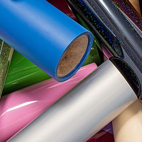 لفة الفينيل Lya Vinyl 6FT نقل الحرارة، HTV أسود لنقش صورة ظلية، صانع الكريكت، حديد على الفينيل للقمصان، in Kuwait