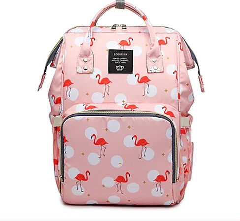 Diaper Bag for Mom/Dad,Flamingo Bag for Women Waterproof Travel Backpack,Spacious Tote Shoulder Bag Organizer,Pink in Kuwait