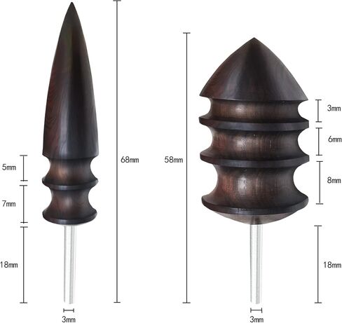 2 Pack Leather Burnisher Bits,Leather Slicker Burnishing Tool,Edge Burnisher Creaser Electric Polished Head for DIY Leather Hand Making in Saudi Arabia