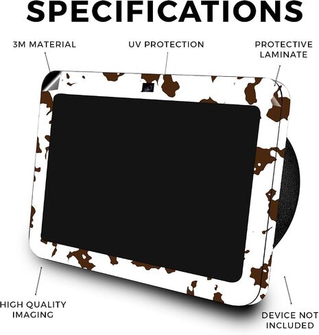 Carbon Fiber Skin Compatible with Amazon Echo Show 8 (3rd Gen, 2023) - Brown Cow - Premium 3M Vinyl Protective Wrap Decal Cover - Easy to Apply, Crafted in The USA by MightySkins in Saudi Arabia