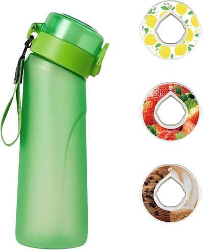 Air Water Bottle Up grade version Flavor Pods, Leak Proof Water Bottle with Straw, Gym Water Bottle, Sports Water Cup,Water Bottle Big 750ml (10p Flavor Pods，No bottle Included) in Saudi Arabia