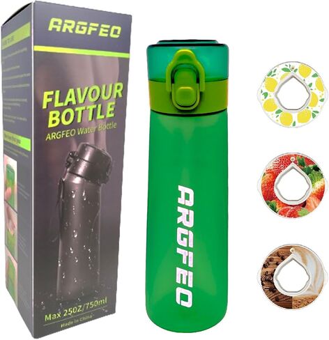 Air Water Bottle Up grade version Flavor Pods, Leak Proof Water Bottle with Straw, Gym Water Bottle, Sports Water Cup,Water Bottle Big 750ml (10p Flavor Pods，No bottle Included) in Saudi Arabia