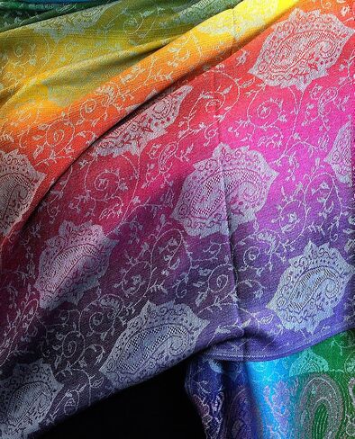 Elegant Colorful Paisley Soft Pashmina Scarf Shawl Wrap NBH1401Y in Saudi Arabia
