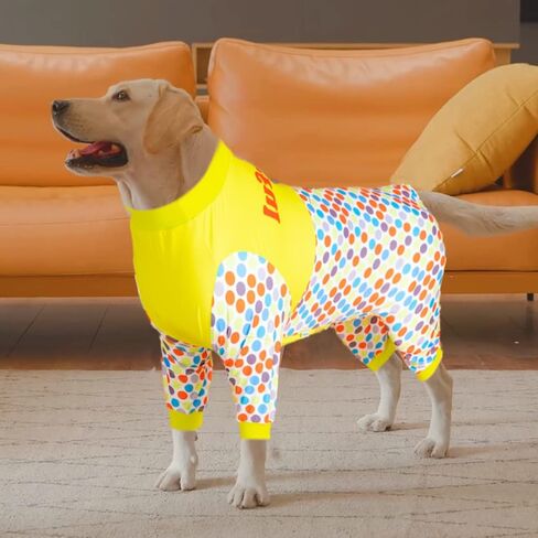 بدلة تعافي الحيوانات الأليفة من LovinPet للكلاب، بذلة ما بعد الجراحة لملابس الكلاب، ملابس داخلية للكلاب كقاع تحت معاطف الكلاب، مسامية ومرنة للتعليق بيجامة بطبعات السماء المنقطة للكلاب الكبيرة in Saudi Arabia
