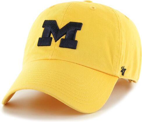 NCAA Michigan Wolverines Clean Up Adjustable Hat, One Size, Yellow in Saudi Arabia
