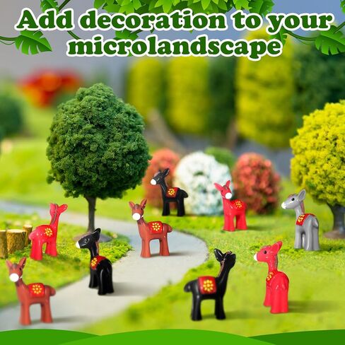 80 Pcs Mini Resin Donkey Figurines Micro Landscape Donkey Miniature Figurines Mini Figurines in Bulk Tiny Donkey Animal Decoration for DIY Garden Cake Topper Dollhouse Terrarium Craft in Saudi Arabia