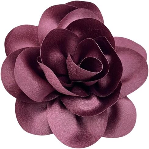 Dainty Satin Fabric Rose Flower Large Brooch Pin Handmade Big Camellia Brooch Lapel Pins Wedding Party Dance Banquet Dress Suit Ceremony Clothes Accessories Jewelry Gifts for Women in Saudi Arabia