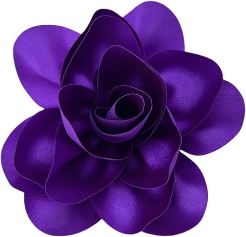 Dainty Satin Fabric Rose Flower Large Brooch Pin Handmade Big Camellia Brooch Lapel Pins Wedding Party Dance Banquet Dress Suit Ceremony Clothes Accessories Jewelry Gifts for Women in Saudi Arabia