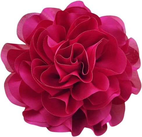 Dainty Satin Fabric Rose Flower Large Brooch Pin Handmade Big Camellia Brooch Lapel Pins Wedding Party Dance Banquet Dress Suit Ceremony Clothes Accessories Jewelry Gifts for Women in Saudi Arabia