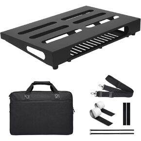 SOYAN 18" x 11.8" Guitar Pedal Board with Gig Bag, Build-in Power Supply Cradle (L-18S) in Kuwait