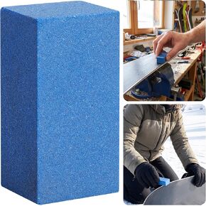 2 Pcs Gummy Rubber Abrasive Stone- Edge Grinding Rubber Block Stone- Soft Snowboard Gummy Stone- Snowboard Ski Stone for Removing Rust and Burrs (Blue 60 Grit, Green 120 Grit) in Kuwait