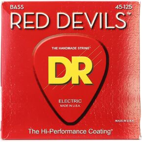 DR Strings Red Devils - Extra-Life Red Coated 5 String Bass 45-125 in Kuwait