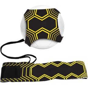Football Kick Trainer Soccer Training Aids Hands Free Throw Sole Practice Equipment for Kids with Adjustable Belt Elastic Rope Fits Ball 3, 4,and 5 in Kuwait