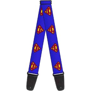 Buckle-Down DC Comics Guitar Strap, Superman Shield Blue, 2 Inches Wide in Saudi Arabia