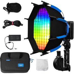 Aputure Amaran 150C RGBWW مصباح فيديو LED بالألوان الكاملة، 150 وات ثنائي اللون 2500K إلى 7500K Bowens Mount ضوء مستمر للتحكم في تطبيق بلوتوث 9 نظام FX DC/AC مزود طاقة مروحة صامتة in Kuwait