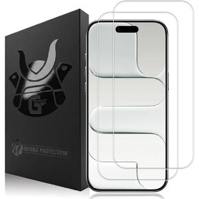 G-Armor 2 Pack Screen Protector for iPhone 14, 13 and 13 Pro (Not for 14 Pro) - Tempered Glass Screen Saver, Phone Case Friendly, Lifetime Replacement, Protective Screen Cover for 6.1 Inch iPhones in Kuwait