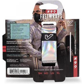 Gruv Gear Kiesel FretWraps String Muter 1-Pack (Black, Medium) (FW-KSL-1PK-BLK-MD) in Kuwait
