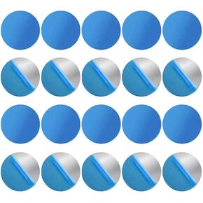 ANRACHEL Universal Metal Plate with Adhesive for Magnetic Car Phone Holders, Wall, Magnets. Round Disk Iron Sheets,Silver(20 Pack) in Kuwait