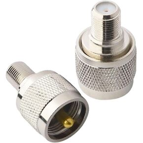 Boobrie PL259 Adapter UHF to F Type Antenna Adapter F Female to UHF Male Coaxial Connector RF Coax Adapter for TV Antenna Wireless LAN Devices Wi-Fi Radios External Antenna Pack of 2 in Kuwait