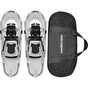 Retrospec Drifter Snowshoes for Women & Men - Lightweight Aluminum Frame Snow Shoes with Double Ratchet Binding System, Heel Lifts & Carry Bag for All Terrain Hiking & Winter Sports in Kuwait