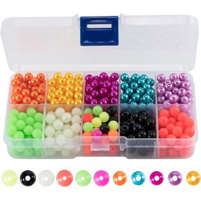 Dr.Fish Fishing Bead Bait Eggs Kits Floating Ball Stopper Plastic with Box Glow Round Luminous Saltwater Freshwater Salmon Trout 500-3000pcs in Kuwait