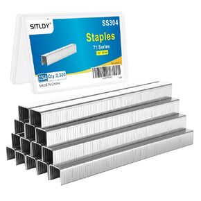 SITLDY 3/8 Inch Crown 22 Gauge Stainless Steel Staples 2240-Count 3 Sizes for 71 Series Staple Gun, Includes: 5/16", 3/8", 1/2" Assortment, Combo kit in Kuwait