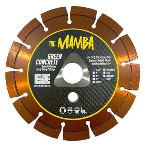 6-3/8" Green Concrete Blade Set (2-Pack with Skid Plate) for Early Entry Cutting, 0.100" Width, Soft Bond in Kuwait