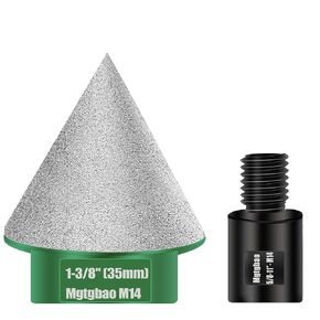 Mgtgbao 50 مم لقم الشطب الماسي الأسود، لقم ثقب الماس 2 بوصة مع خيط M14 لتكبير وتلميع وشطف بلاط الرخام الجرانيت وتوسيع فتحات الخروج in Kuwait